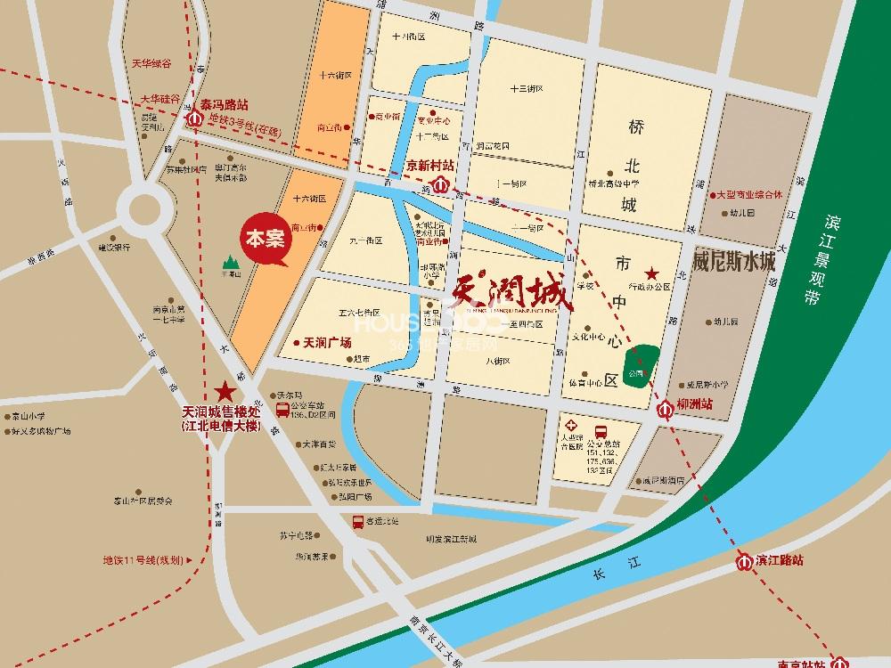 苏宁天润城16街区交通图（7.28）