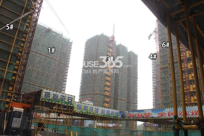2015年5月花园道壹号项目实景--1、3-6号楼