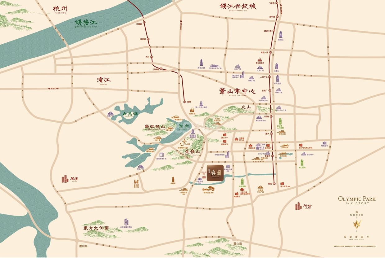 北辰奥园交通图