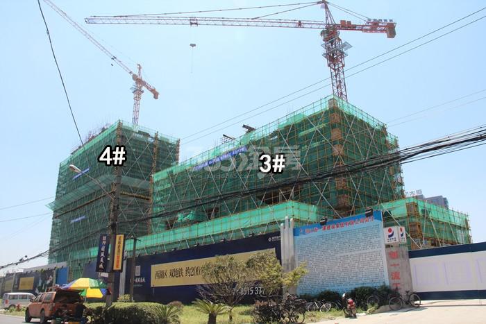 首开国风美域3、4号楼施工进程图（2015.7）