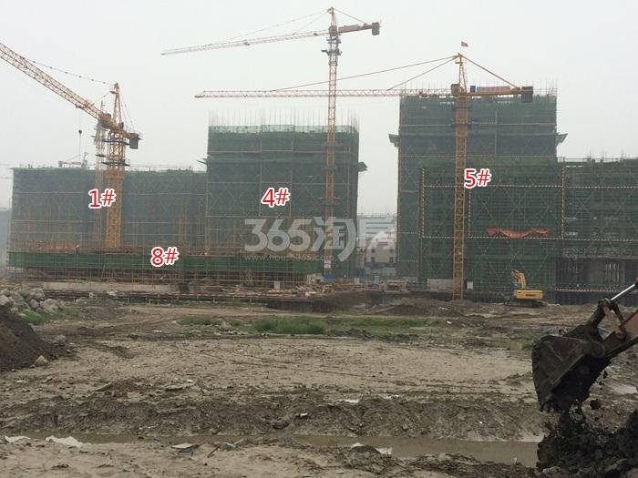 中国铁建江南国际城1、4、5、8号楼实景图 2015年7月摄