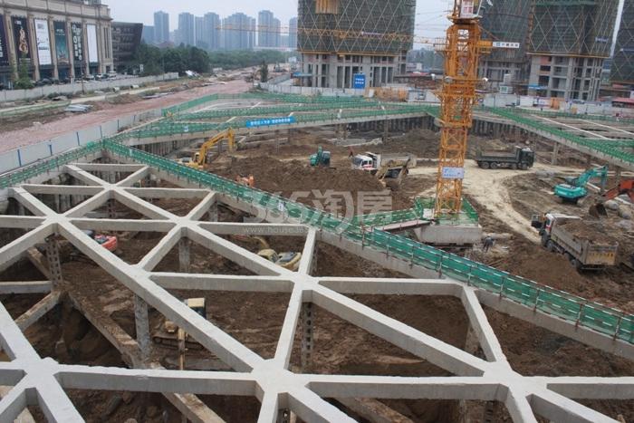 2015年9月复地壹中心项目施工实景