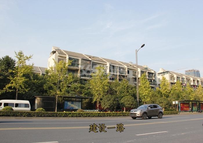 高运莱茵传奇周边建设一路实景图 2015年10月摄