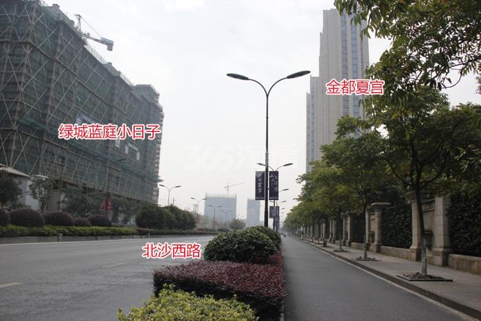 绿城蓝庭项目整体施工进程图（2015.10）