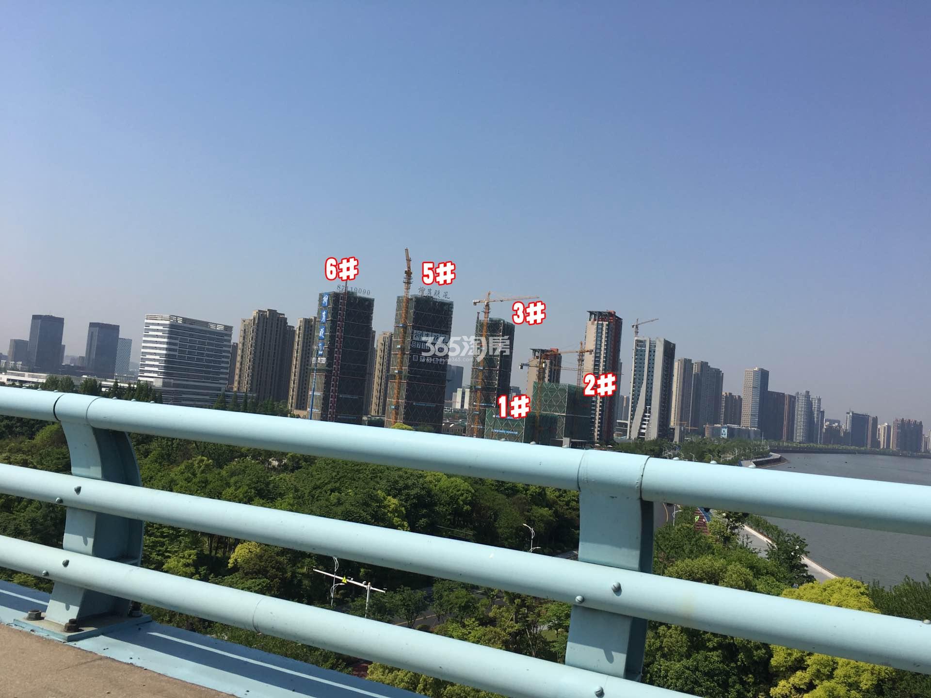 2017年4月底绿城九龙仓柳岸晓风高层1、2、3、5、6#实景