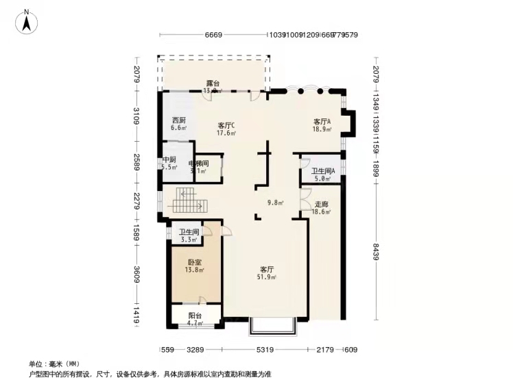 润泽御府B03四室户型图